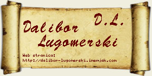 Dalibor Lugomerski vizit kartica